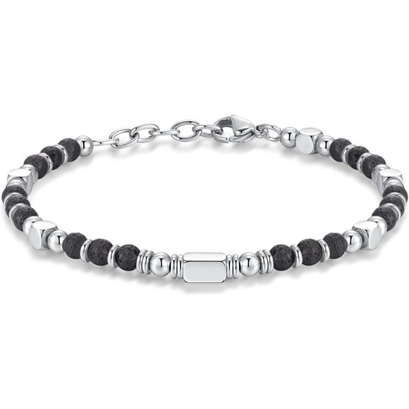 Lava Stone Boho Beaded Bracelets for Women Trendy Jewelry Gifts for Lover, Mom - Picture 1 of 7